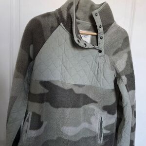Abercrombie Gray Camo Sweater